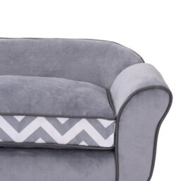 Pawhut Dog Sofa Cat Couch Bed For Xs Dogs W/ Removable Sponge Cushion - Grey - thumbnail 9