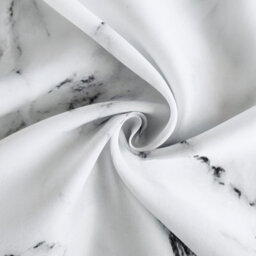 Neel Blue Marble Shower Curtain, Grey & White Polyester Bathroom Curtain With 12 Hooks - 180X200Cm - thumbnail 3
