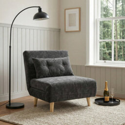Aurora - Single Sofa Bed Chair In Premium Fabric- 1 Seater - thumbnail 1