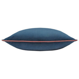 furn. Furn Meridian Velvet Feather Filled Cushion, Petrol/blush, 45 X 45Cm - thumbnail 2