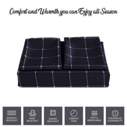 Pamposh Lazzaro Single Duvet Cover Set Premium Microfiber Duvet Cover Single 2 Pcs Ultrasoft Hypoallergenic Reversible With Zipper Closure - thumbnail 9