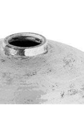 Hammered Silver Astral Floor Vase, Modern Metallic Decor - thumbnail 2