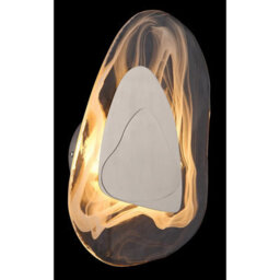 Luminosa Lighting Luminosa Dorsey Integrated Led Wall Lamp Nickel Matt Clear Glass Shade Led 3000K - thumbnail 4