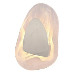 Luminosa Lighting Luminosa Dorsey Integrated Led Wall Lamp Nickel Matt Clear Glass Shade Led 3000K - thumbnail 3