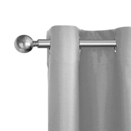 Ameha Light Grey 230Gsm Plain Thermal Blackout Eyelet Curtain For Bedroom Single Panel Energy Saving 66'' X 84'' Uk Home Decor - thumbnail 9