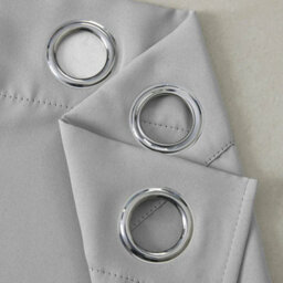 Ameha Light Grey 230Gsm Plain Thermal Blackout Eyelet Curtain For Bedroom Single Panel Energy Saving 66'' X 84'' Uk Home Decor - thumbnail 7