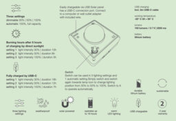 Luxor Small Table Outdoor And Indoor Solar Lantern In Charcoal - thumbnail 5