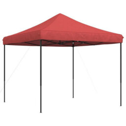 Walplus Foldable Party Tent Garden Gazebo Canopy Pop-Up Burgundy 292X292X315 Cm - thumbnail 5