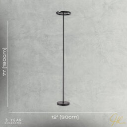 Happy Homewares Rgb And Cct Modern Led Floor Lamp In Matte Black With Remote Control - thumbnail 7