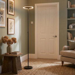 Happy Homewares Rgb And Cct Modern Led Floor Lamp In Matte Black With Remote Control - thumbnail 6