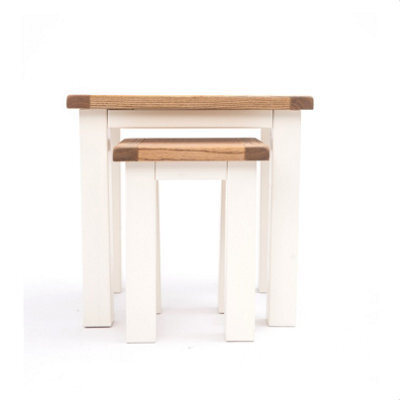 Cabinet Bits Lovere Off White Set Of 2 Nest Of Tables - image 1