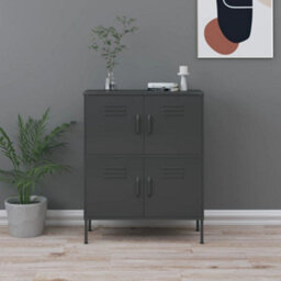 Vidaxl Storage Cabinet Anthracite 80X35X101.5 Cm Steel - thumbnail 1