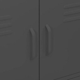 Vidaxl Storage Cabinet Anthracite 80X35X101.5 Cm Steel - thumbnail 7