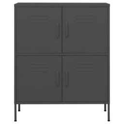 Vidaxl Storage Cabinet Anthracite 80X35X101.5 Cm Steel - thumbnail 3