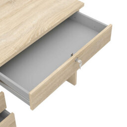 Wyld Haus Billabong Natural Oak Effect 5-Drawer Office Desk - thumbnail 8