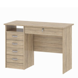 Wyld Haus Billabong Natural Oak Effect 5-Drawer Office Desk - thumbnail 5