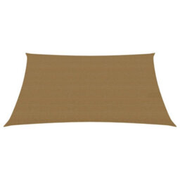 Berkfield Sunshade Sail 160 G/m2 Taupe 3X4.5 M Hdpe - thumbnail 2