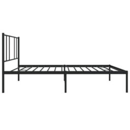 Walplus Metal Bed Frame Without Mattress With Headboard Black 90X200Cm - thumbnail 7