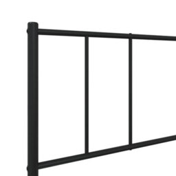 Walplus Metal Bed Frame Without Mattress With Headboard Black 90X200Cm - thumbnail 9