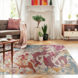 Multicolour Modern Abstract 9mm Thick Stain-Resistant Rug For Bedroom, & Dining Room, Easy To Clean Rug-160Cm X 230Cm - thumbnail 5