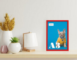 A3 Red Picture Frame Fits A3 (29.7 X 42Cm - 11.7 X 16.5In) Poster, Photo, Artwork, Or Print. - thumbnail 4