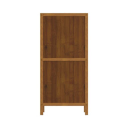 Living And Home 2-Tier Wood Color Moso Bamboo Open Bookcase - thumbnail 3