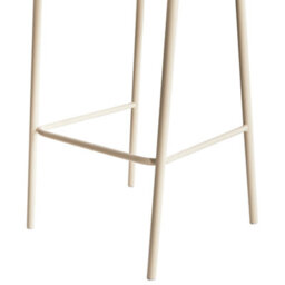 Wyld And Coco Luxora Beige Bouclé Bar Chairs Set Of 2 With Black Metal Legs, Counter Height Dining Stools - thumbnail 8