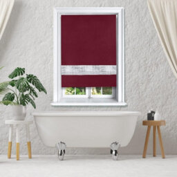 Lister Cartwright Diamante Roller Blinds For Windows - 150 X 165 Cm - Easy To Fit Child Safety Included - Aubergine - thumbnail 4