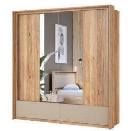 Arte Elegant Oak Mauvella & Congo Impressio 63 Sliding Door Wardrobe W2090mm H2190mm D630mm - Spacious Storage, Modern Design - thumbnail 3