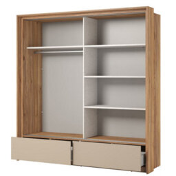 Arte Elegant Oak Mauvella & Congo Impressio 63 Sliding Door Wardrobe W2090mm H2190mm D630mm - Spacious Storage, Modern Design - thumbnail 2