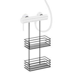 Beslagsboden - Soap Basket For Shower Mixer, Black, Height 560 mm - thumbnail 2