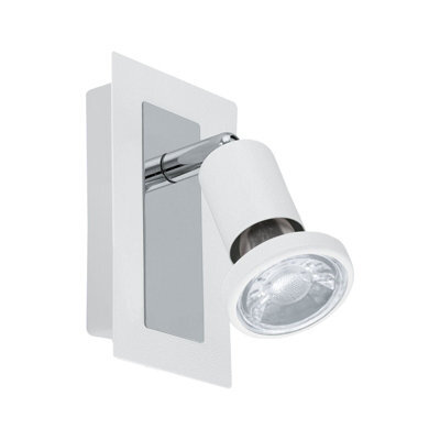 Elegant Wall Spot Light With Chrome Finish And Gu10 Bulb - image 1