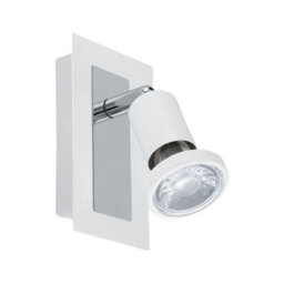 Elegant Wall Spot Light With Chrome Finish And Gu10 Bulb - thumbnail 1