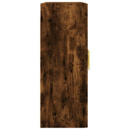 Berkfield Wall Mounted Cabinet Smoked Oak 69.5X34X90 Cm - thumbnail 8