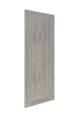 "Xl Joinery Internal Laminate White Grey Salerno Door - 1981 X 686 X 35mm (27"")" - image 1