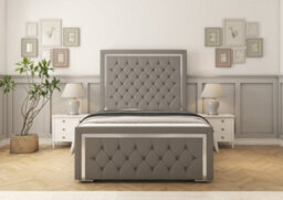 Comfort Beds Sofia Gold Pewter Dumfries Bed Frame - thumbnail 2