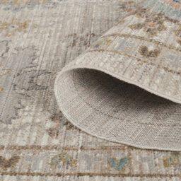 Maia Washable Low Pile Non Slip Lagoon Traditional Area Rug - Beige, 200 X 300 Cm (Rectangular) - thumbnail 3