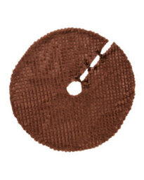 Werchristmas Espresso Faux Fur Diamond Tree Skirt 122 Cm - thumbnail 1