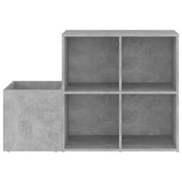 Berkfield Hall Shoe Cabinet Concrete Grey 105X35.5X70 Cm Engineered Wood - thumbnail 5