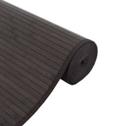Berkfield Rug Rectangular Dark Brown100X1000 Cm Bamboo - thumbnail 4