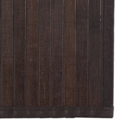 Berkfield Rug Rectangular Dark Brown100X1000 Cm Bamboo - thumbnail 6