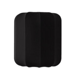 CGC Lighting Cgc Lila Black Cylinder Ribbed Stretch Cotton Fabric Lampshade - thumbnail 3