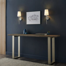 Luminosa Lighting Luminosa Florence Wall Lamp Bright Nickel Plate & Vintage White Fabric - thumbnail 3