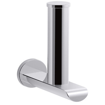 Mira Kohler Avid Vertical Toilet Roll Paper Tissue Holder Chrome Bathroom Cloakroom