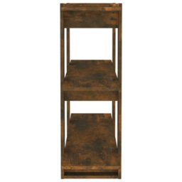 Berkfield Book Cabinet/room Divider Smoked Oak 100X30X87 Cm - thumbnail 4