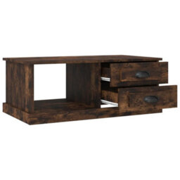Berkfield Coffee Table Smoked Oak 90X50X35 Cm Engineered Wood - thumbnail 7