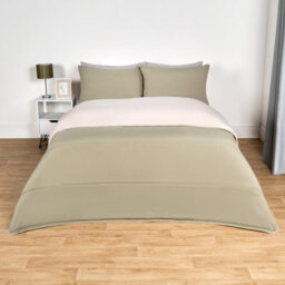 OHS Coverless 10.5 Tog Duvet & Pillowcase, Sage/natural - King - thumbnail 8