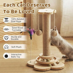 Cat Climbing Frame Scratching Post Kitten Indoor Cat Toy - thumbnail 5
