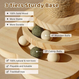 Cat Climbing Frame Scratching Post Kitten Indoor Cat Toy - thumbnail 4