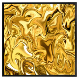 "Andrew Lee Golden Liquid (Picutre Frame) / 16X16"" / Oak" - thumbnail 2